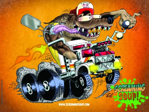 ScreamingSoup16x12posterBrotherTruckerPeyote