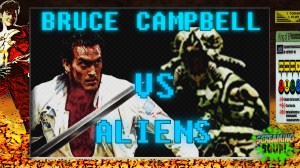 screamingsoup presents bruce campbell vs ALIENS