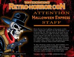 HALLOWEEN EXPRESS staff&nbsp;invite
